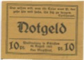 Waldenburg (heute: PL-Walbrzych) - Stadt - 20.8.1921 - 10 Pfennig