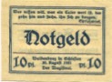 Waldenburg (heute: PL-Walbrzych) - Stadt - 20.8.1921 - 10 Pfennig