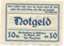 Waldenburg (heute: PL-Walbrzych) - Stadt - 20.8.1921 - 10 Pfennig
