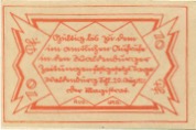 Waldenburg (heute: PL-Walbrzych) - Stadt - 20.8.1921 - 10 Pfennig