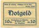 Waldenburg (heute: PL-Walbrzych) - Stadt - 20.8.1921 - 10 Pfennig