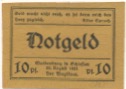 Waldenburg (heute: PL-Walbrzych) - Stadt - 20.8.1921 - 10 Pfennig