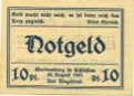 Waldenburg (heute: PL-Walbrzych) - Stadt - 20.8.1921 - 10 Pfennig