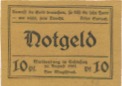 Waldenburg (heute: PL-Walbrzych) - Stadt - 20.8.1921 - 10 Pfennig
