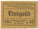Waldenburg (heute: PL-Walbrzych) - Stadt - 20.8.1921 - 10 Pfennig