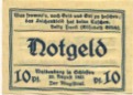 Waldenburg (heute: PL-Walbrzych) - Stadt - 20.8.1921 - 10 Pfennig