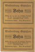 Waldenburg (heute: PL-Walbrzych) - Stadt - 20.8.1921 - (20) Pfennig