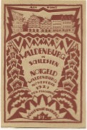 Waldenburg (heute: PL-Walbrzych) - Stadt - November 1921 - 75 Pfennig