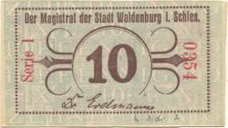 Waldenburg (heute: PL-Walbrzych) - Stadt - -- - 10 Pfennig