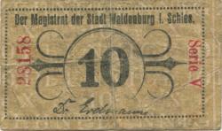 Waldenburg (heute: PL-Walbrzych) - Stadt - -- - 10 Pfennig