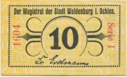 Waldenburg (heute: PL-Walbrzych) - Stadt - -- - 10 Pfennig