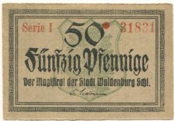 Waldenburg (heute: PL-Walbrzych) - Stadt - -- - 50 Pfennig