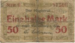 Waldenburg (heute: PL-Walbrzych) - Stadt - -- - 1/2 Mark