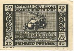 Waldenburg (heute: PL-Walbrzych) - Stadt - 19.9.1920 - 19.12.1920 - 50 Pfennig