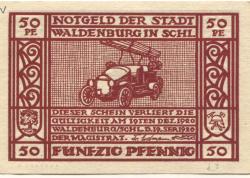 Waldenburg (heute: PL-Walbrzych) - Stadt - 19.9.1920 - 19.12.1920 - 50 Pfennig