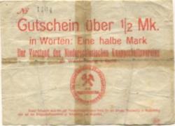 Waldenburg (heute: PL-Walbrzych) - Niederschlesischer Knappschaftsverein - -- - 1/2 Mark