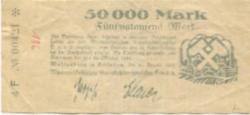 Waldenburg (heute: PL-Walbrzych) - Niederschlesisches Steinkohlensyndikat GmbH - 20.8.1923 - 20.10.1923 - 50000 Mark