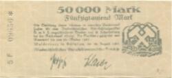 Waldenburg (heute: PL-Walbrzych) - Niederschlesisches Steinkohlensyndikat GmbH - 20.8.1923 - 20.10.1923 - 50000 Mark