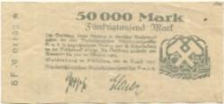 Waldenburg (heute: PL-Walbrzych) - Niederschlesisches Steinkohlensyndikat GmbH - 20.8.1923 - 20.10.1923 - 50000 Mark 