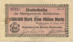 Waldkirchen - Marktgemeinde - 20.8.1923 - 1 Million Mark