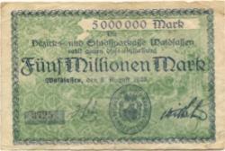 Waldsassen - Bezirks- und Stadtsparkasse - 8.8.1923 - 5 Millionen Mark