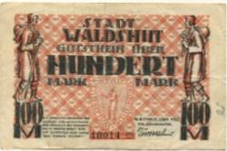 Waldshut - Stadt - 2.11.1922 - 100 Mark