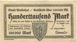 Waldshut - Stadt - 16.8.1923 - 100000 Mark