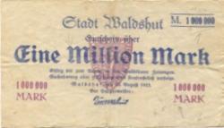 Waldshut - Stadt - 23.8.1923 - 1 Million Mark