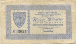 Waldshut - Stadt - 26.10.1923 - 50 Milliarden Mark