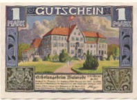 Walsrode - Erholungsheim des Gewerkschaftsbundes der Angestellten, Gau Groß-Hamburg - - 30.4.1922 - 1 Mark