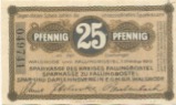 Walsrode und Fallingbostel - Sparkasse des Kreises Fallingbostel, Sparkasse Fallingbostel, Spar- und Darlehnsverein Walsrode eGmbH - 1.10.1919 - 25 Pfennig