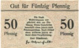 Waltershausen - Stadt - -- - 50 Pfennig