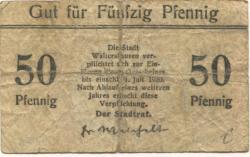 Waltershausen - Stadt - - 1.7.1920 - 50 Pfennig