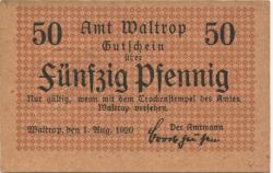 Waltrop - Amt - 1.8.1920 - 50 Pfennig