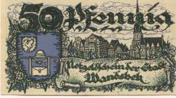 Wandsbek (heute: Hamburg) - Stadt - Januar 1921 - 50 Pfennig