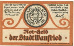 Wanfried - Stadt - -- - 5 Pfennig