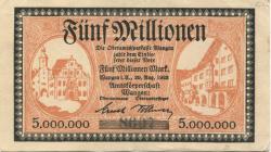 Wangen - Amtskörperschaft - 20.8.1923 - 5 Millionen Mark