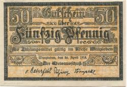 Wanzleben - Kreis - 26.4.1918 - 50 Pfennig