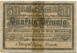 Wanzleben - Kreis - 26.4.1918 - 50 Pfennig