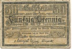 Wanzleben - Kreis - 26.4.1918 - 50 Pfennig
