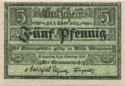 Wanzleben - Kreis - 16.10.1918 - 5 Pfennig