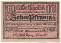 Wanzleben - Kreis - 16.10.1918 - 10 Pfennig