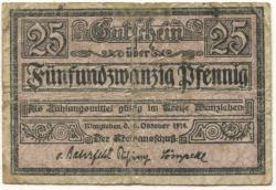 Wanzleben - Kreis - 16.10.1918 - 25 Pfennig