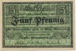 Wanzleben - Kreis - 9.4.1920 - 5 Pfennig