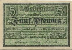 Wanzleben - Kreis - 9.4.1920 - 5 Pfennig