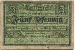 Wanzleben - Kreis - 9.4.1920 - 5 Pfennig