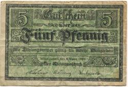 Wanzleben - Kreis - 9.4.1920 - 5 Pfennig