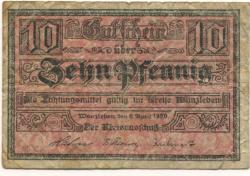 Wanzleben - Kreis - 9.4.1920 - 10 Pfennig