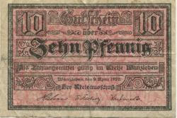 Wanzleben - Kreis - 9.4.1920 - 10 Pfennig