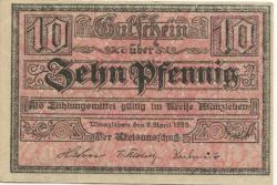 Wanzleben - Kreis - 9.4.1920 - 10 Pfennig